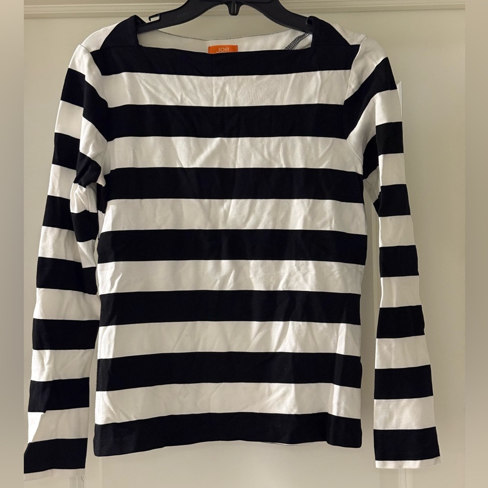 Joe Fresh‎ Black and White Striped Women's Top Size Small